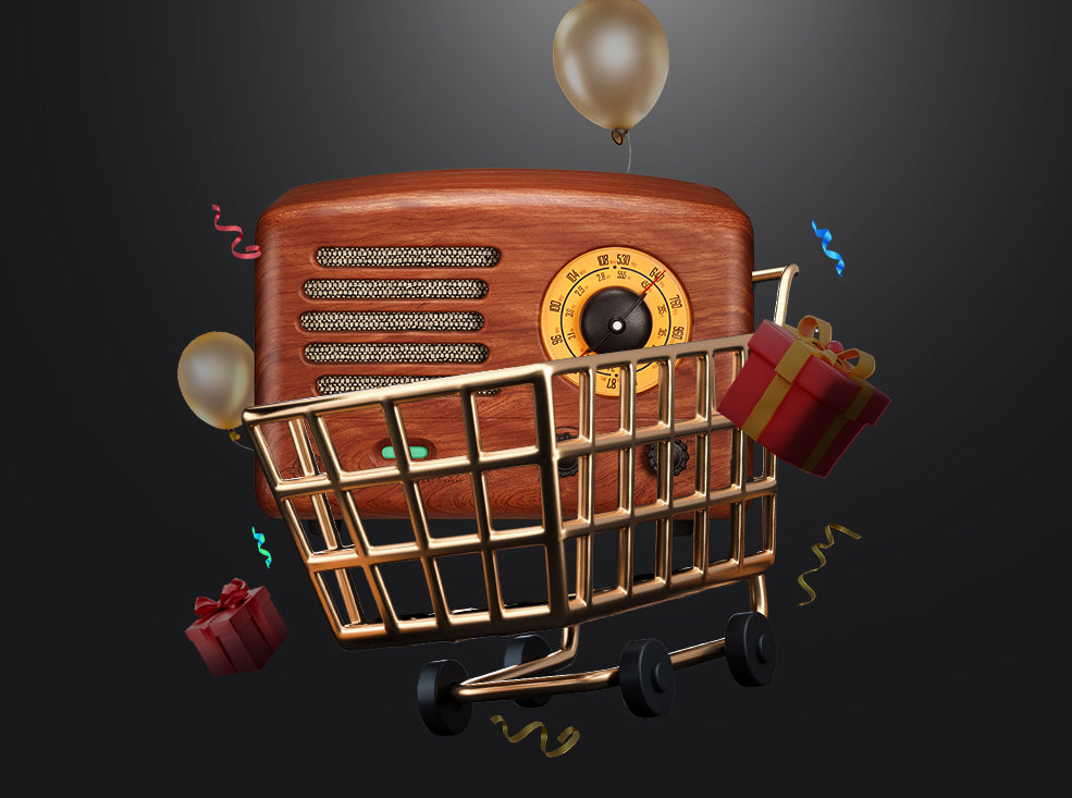 MUZEN Original 2 Ⅱ Retro Wooden AM/FM Radio Bluetooth Speaker