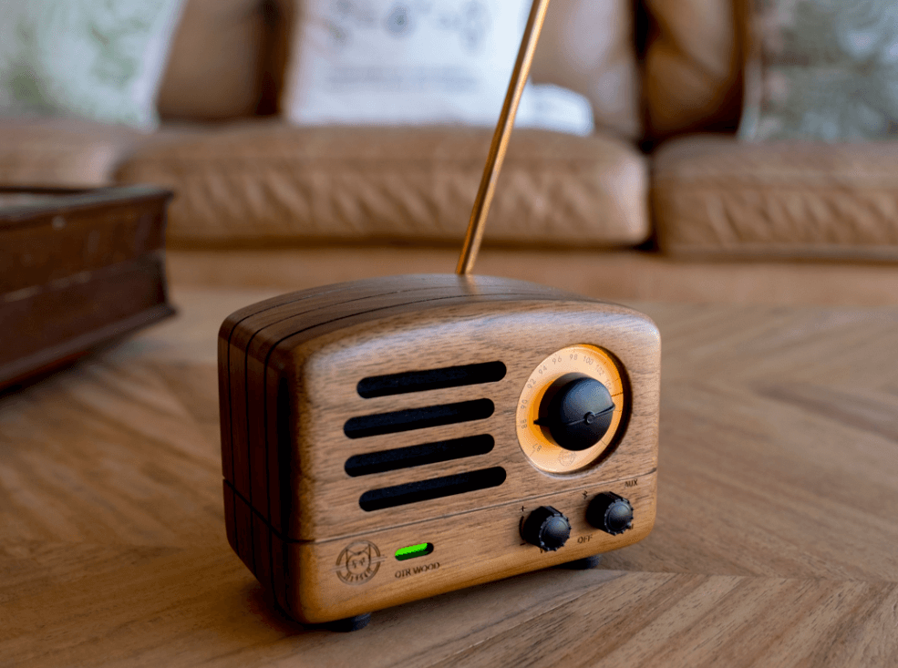 MUZEN OTR Wood Portable Retro FM Radio Bluetooth Speaker