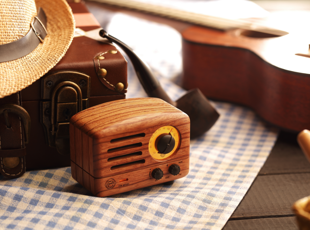 MUZEN OTR Wood Portable Retro FM Radio Bluetooth Speaker