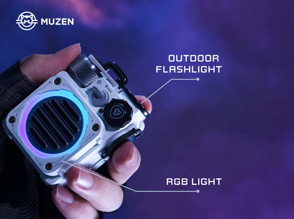 MUZEN Cyber Cube Standard RGB Futuristic Bluetooth Speaker