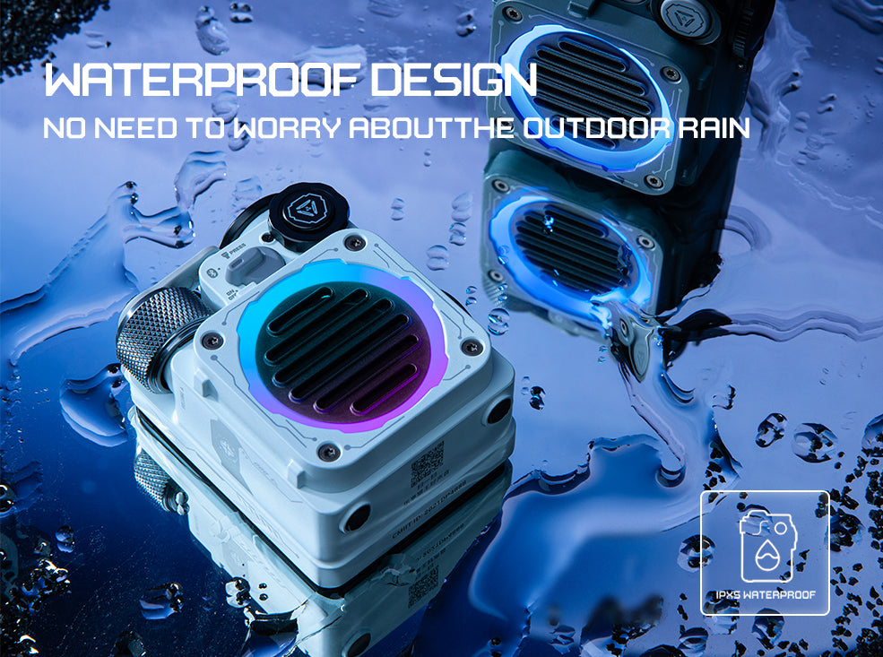 MUZEN Cyber Cube Standard RGB Futuristic Bluetooth Speaker