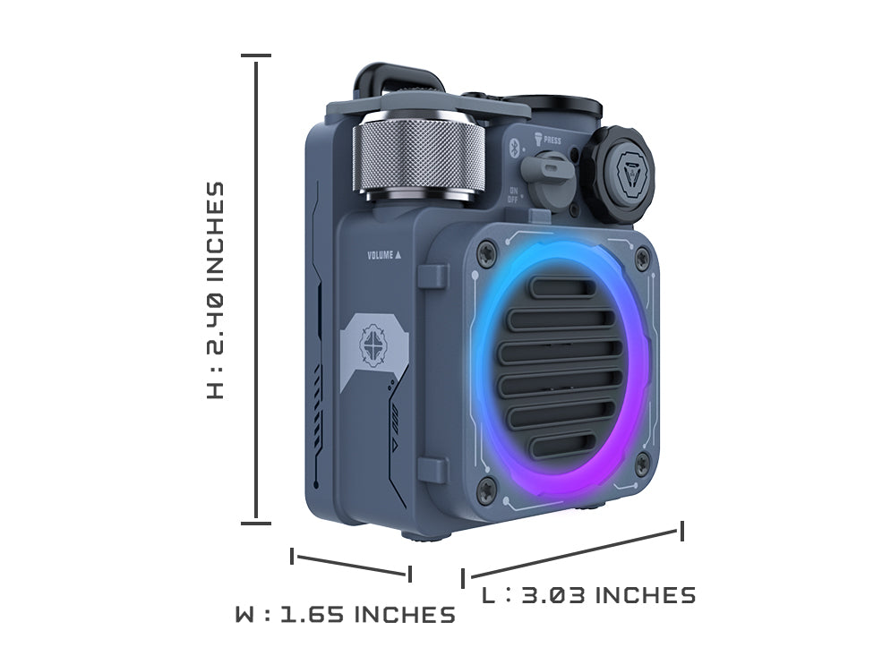 MUZEN Cyber Cube Standard RGB Futuristic Bluetooth Speaker