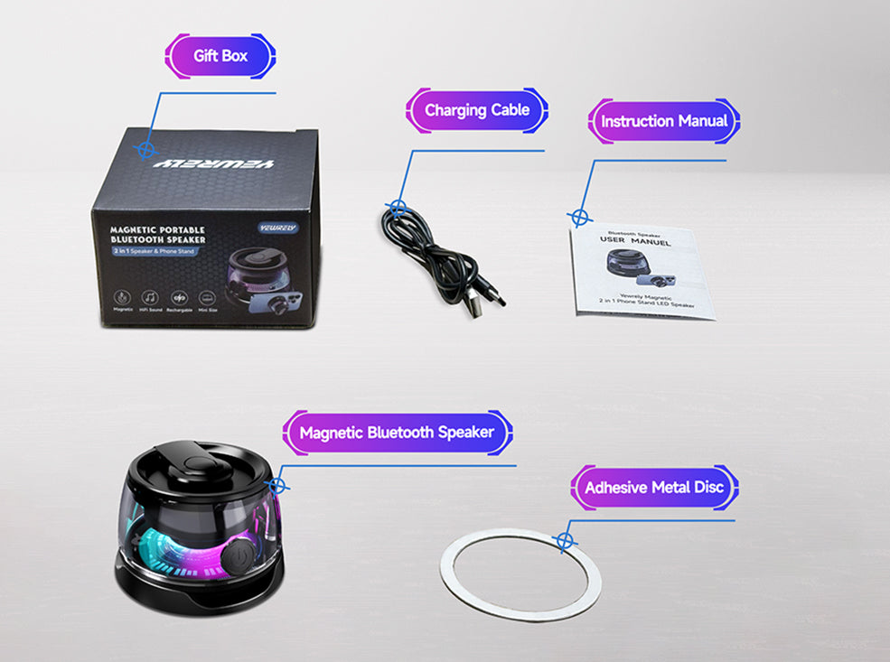 Magnetic Stand Bluetooth Speaker