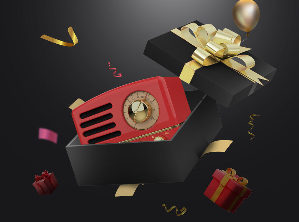 MUZEN OTR Metal Wireless Portable FM Radio Bluetooth Speaker