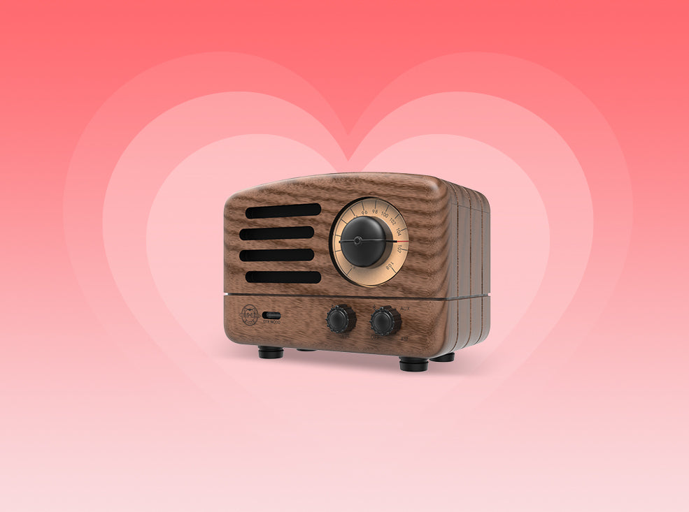 MUZEN OTR Wood FM Bluetooth スピーカー Vintage Looking OTR Wood Portable Radio Bluetooth Speaker | Muzen