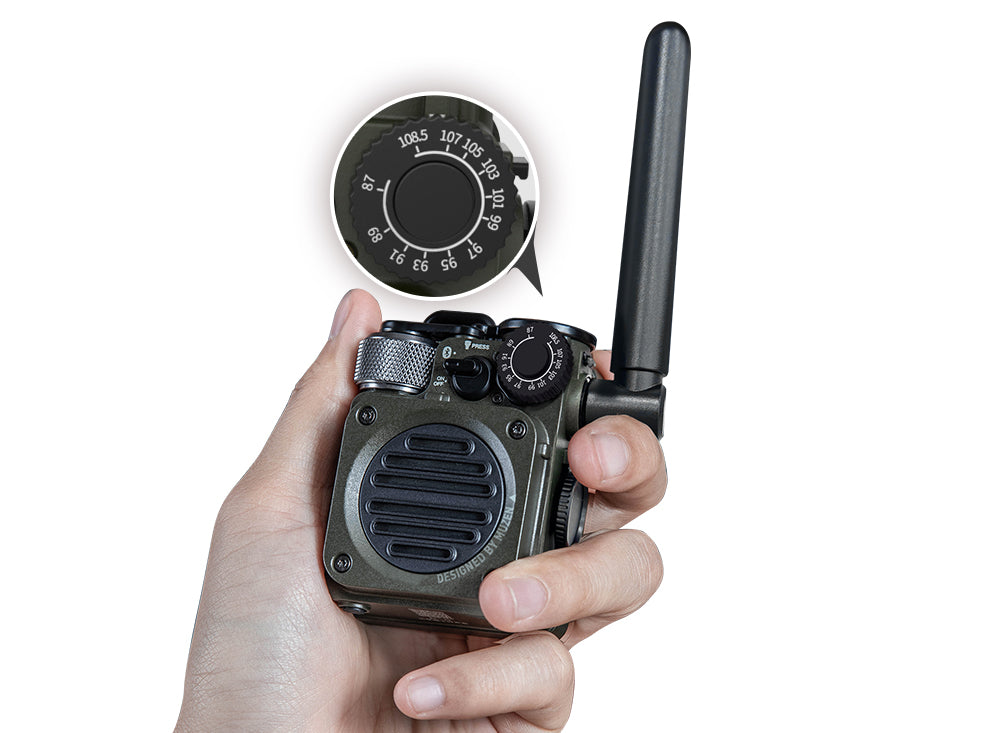 MUZEN Wild Mini 3.0 Outdoor Portable Bluetooth Speaker&FM Radio Antenna