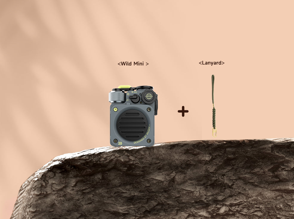 MUZEN Wild Mini Rugged Outdoor Portable Bluetooth Speaker