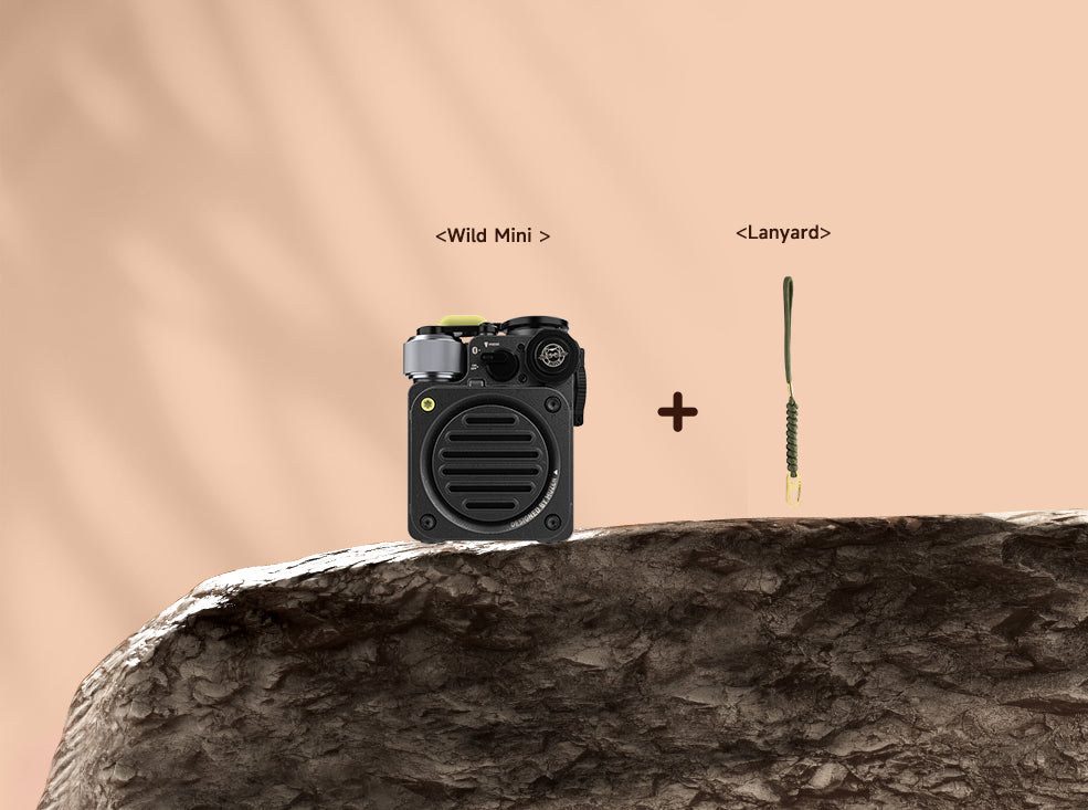 MUZEN Wild Mini Rugged Outdoor Portable Bluetooth Speaker