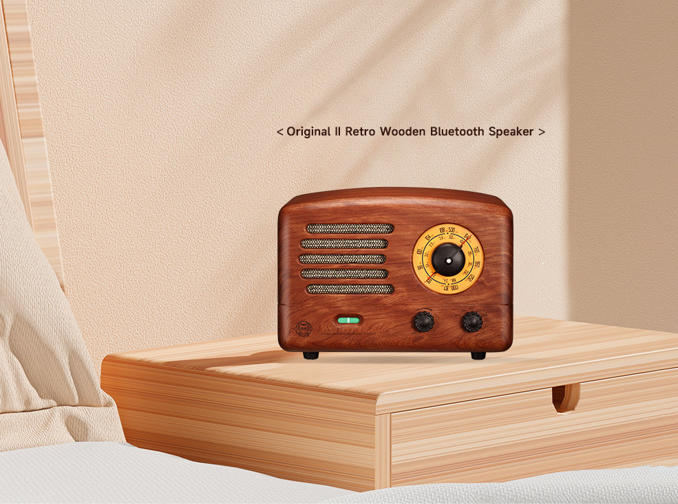 MUZEN Original 2 Ⅱ Retro Wooden AM/FM Radio Bluetooth Speaker