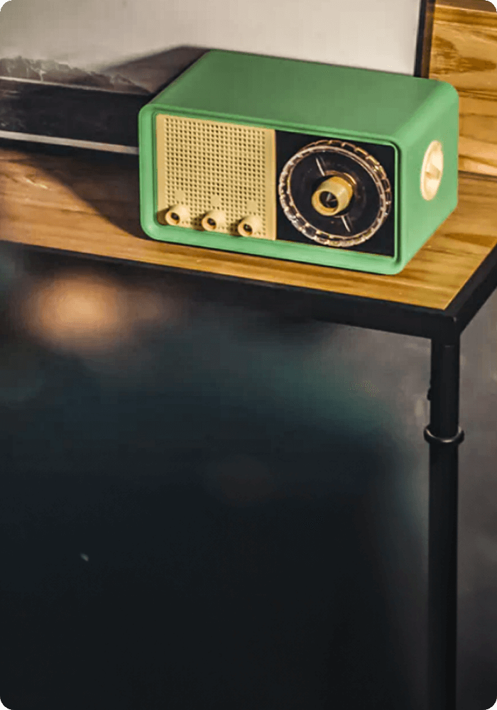 Radio FM portátil con Bluetooth Vintage - Madison - TECNIS - Audio