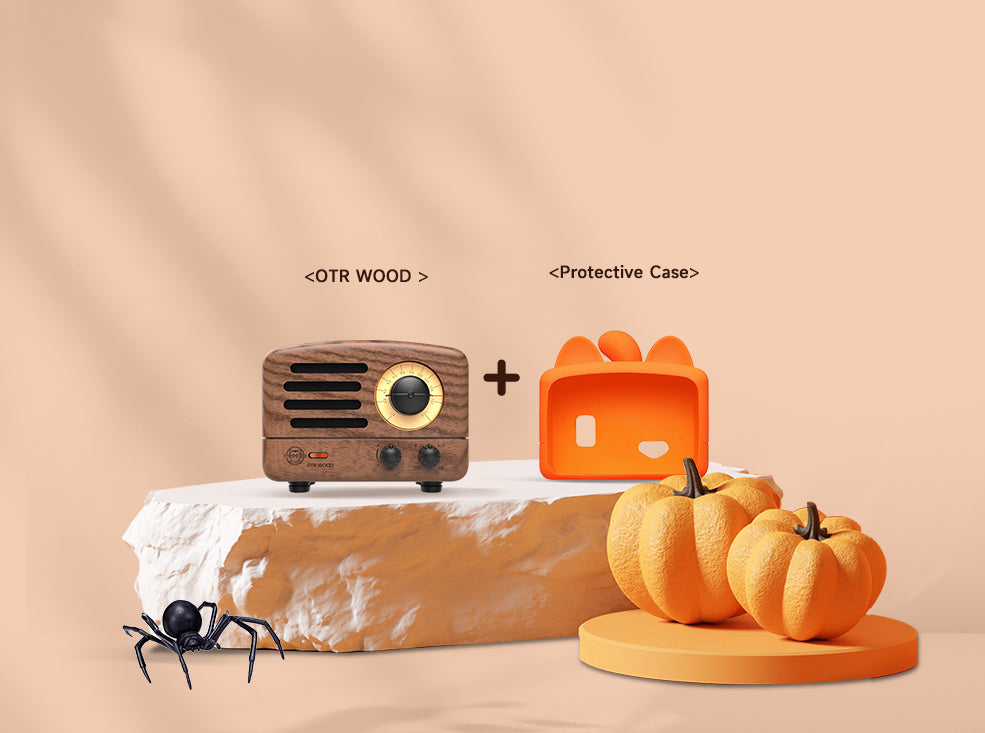 MUZEN OTR Wood and Utopia Retro Portable FM Radio Bluetooth Speaker