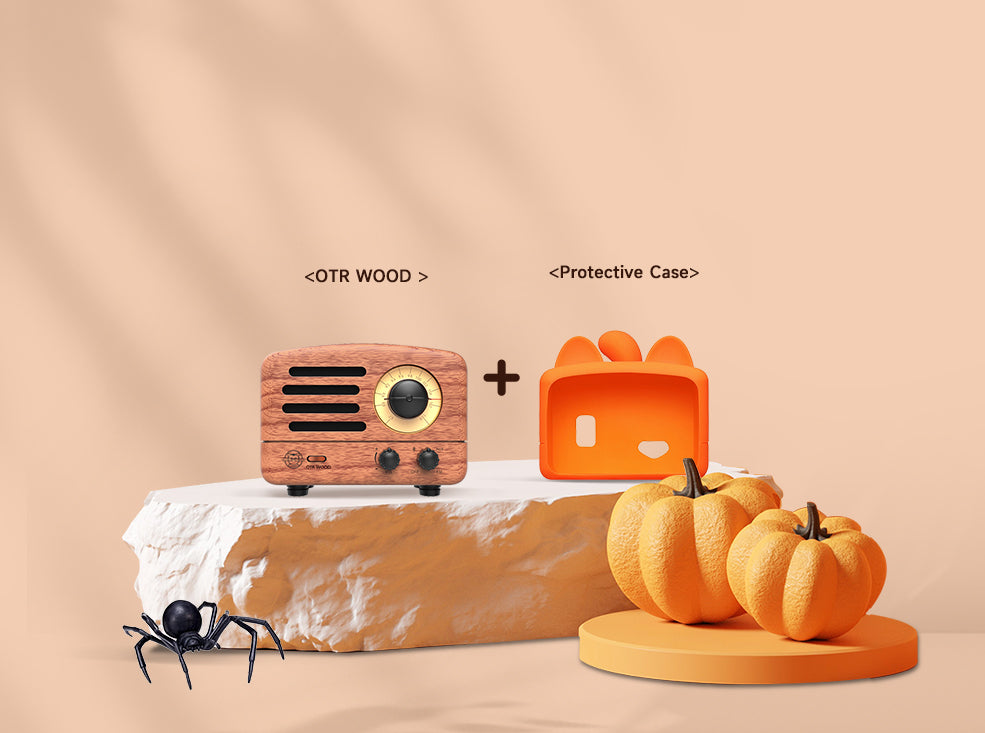 MUZEN OTR Wood and Utopia Retro Portable FM Radio Bluetooth Speaker