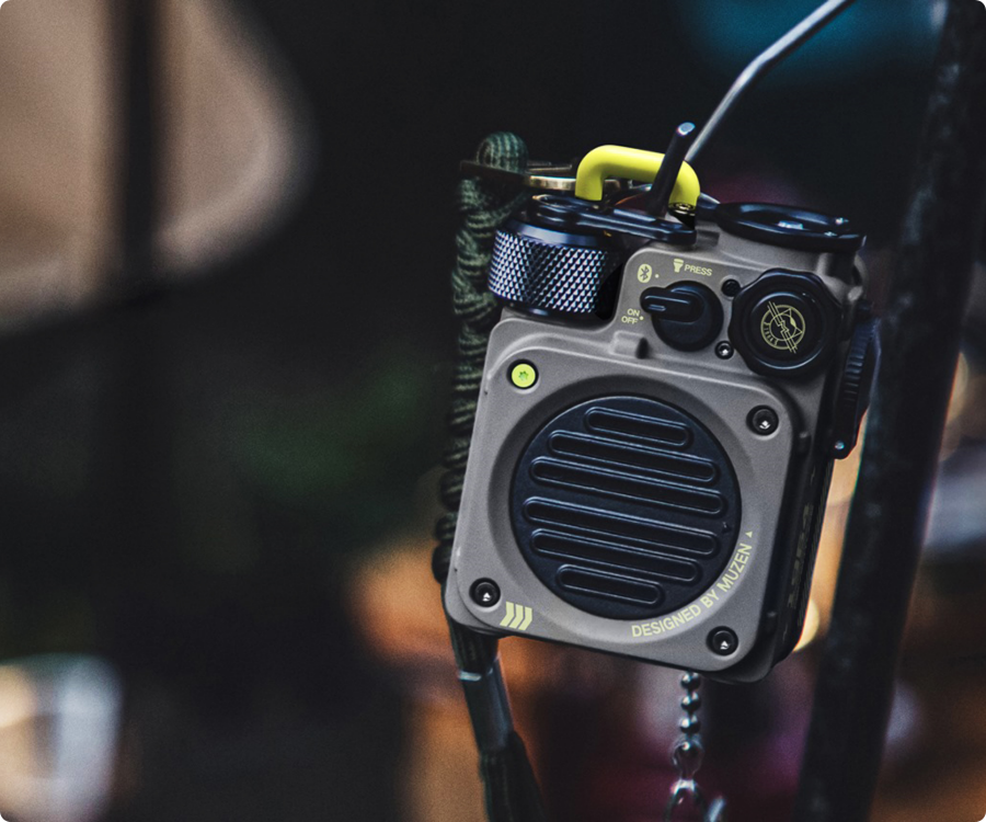 muzen wild mini rugged outdoor speaker