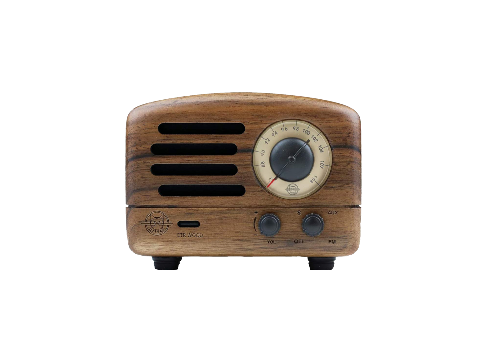 Retro Radio Fm Bluetooth Wooden, Wooden Bluetooth Speaker