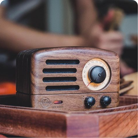 Enceinte Bluetooth MAOKING Muzen Radio vintage - Édition