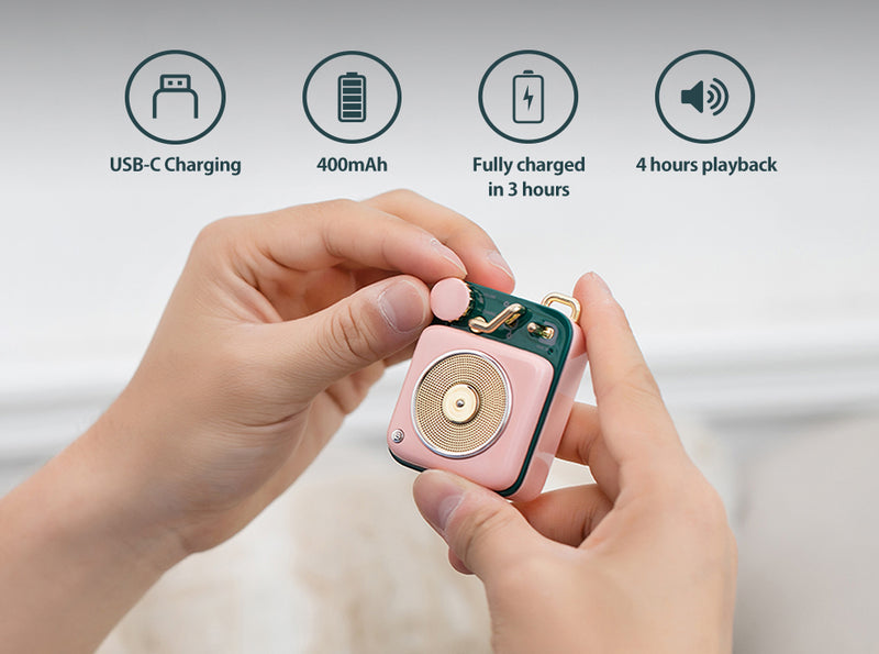 Small Mini Bluetooth Speaker with Button Cute Candy Design | Muzen Audio