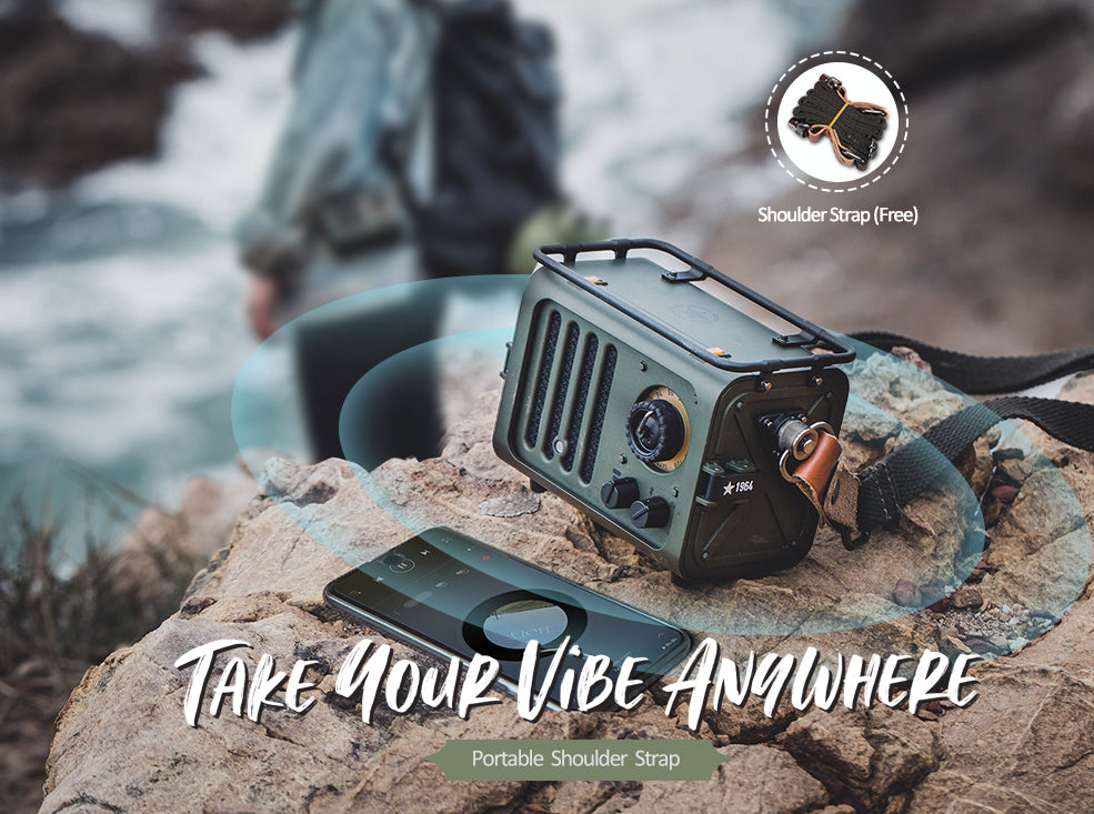 MUZEN Wild Jeep Portable FM Radio & Bluetooth Speaker