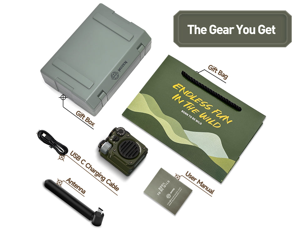 MUZEN Wild Mini 3.0 Outdoor Portable Bluetooth Speaker | Muzen Audio