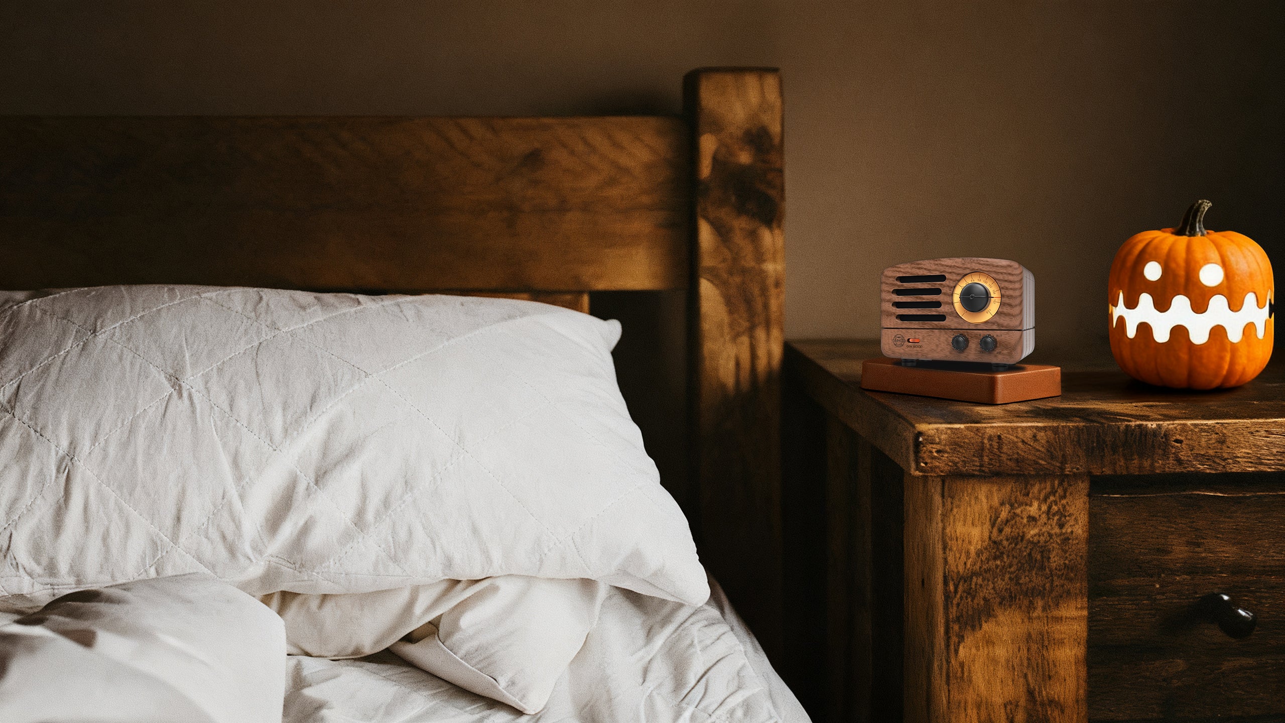 MUZEN OTR Wood and Utopia Retro Portable FM Radio Bluetooth Speaker