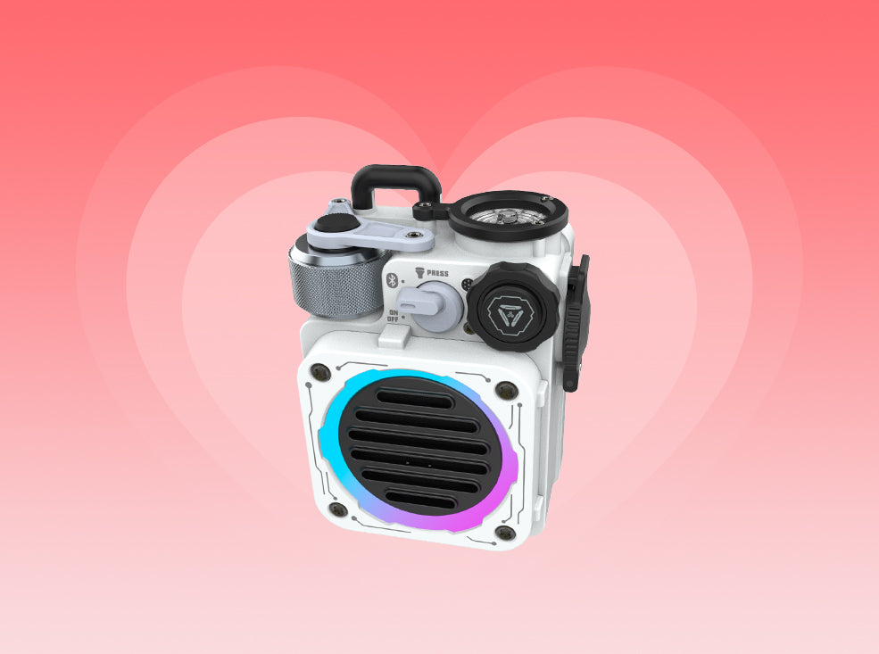 MUZEN Cyber Cube Standard RGB Futuristic Bluetooth Speaker