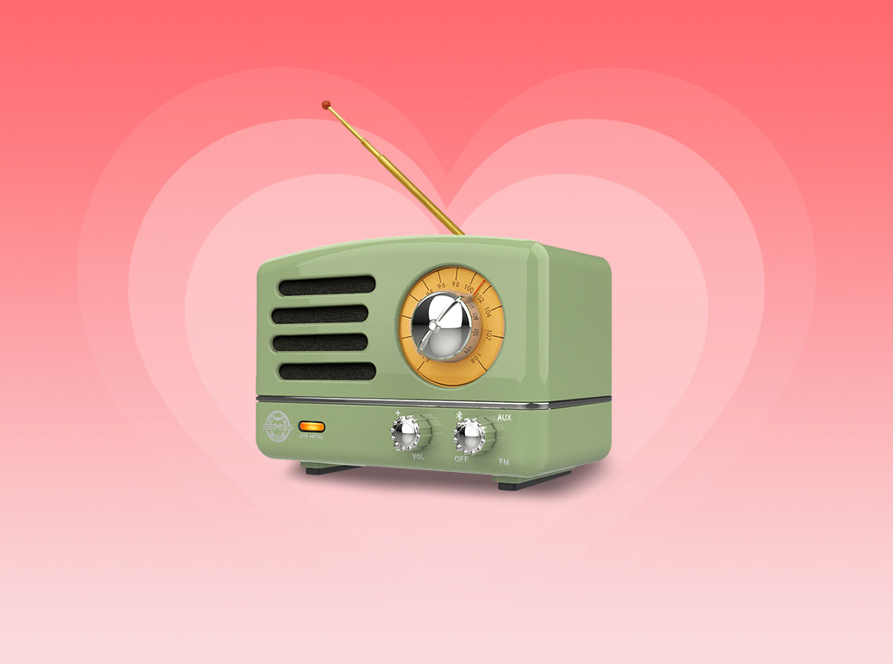 MUZEN OTR Metal Wireless Portable FM Radio Bluetooth Speaker