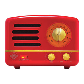 MUZEN OTR Metal Portable FM Radio Bluetooth Speaker-Red