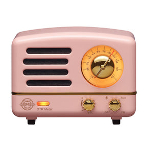 MUZEN OTR Metal Portable FM Radio Bluetooth Speaker-Pink